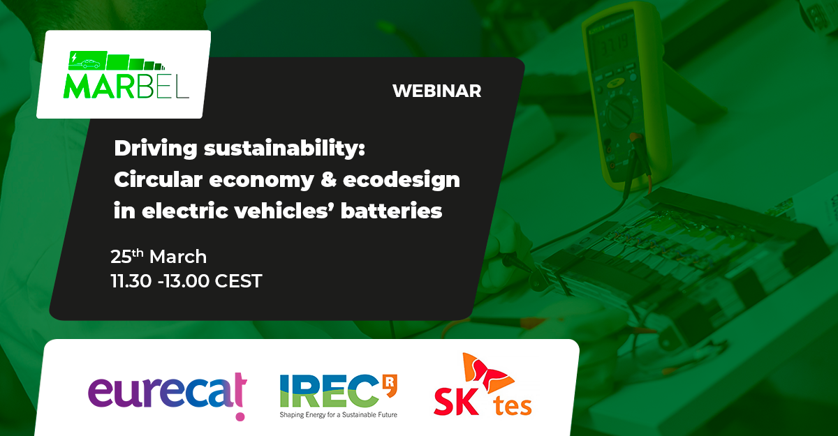 Webinar - Circular economy & ecodesign in electric vehicle' batteries